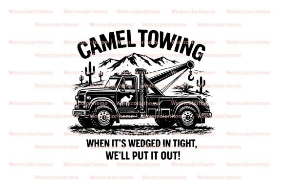 Camel Towing SVG: A Witty, Versatile Embroidery Design for Crafty Projects