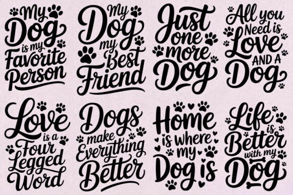 Dog Lover Quotes SVG Bundle: Funny & Functional for Craft Projects