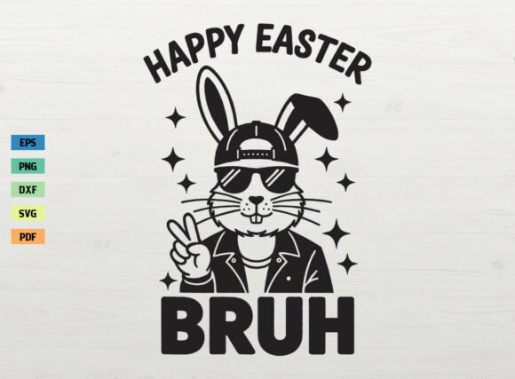 Funny Happy Easter Bruh SVG PNG Review for Real Embroidery Projects