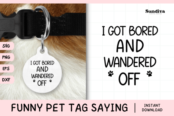 h1Funny Pet Tag Saying SVG 40: A Playful, Practical Design for Pet Lovers/h1